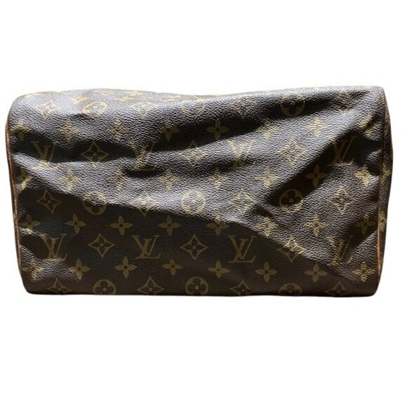 LOUIS VUITTON Brown Monogram Speedy 30 Boston Bag - Picture 3 of 9